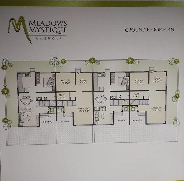 Floor Plan, meadows-mystique 3 Bedroom 2189 Sq.Ft. Villa In Wagholi Pune 8854061