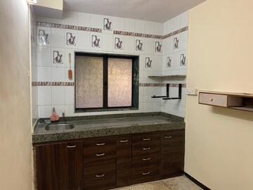Kitchen in 1 BHK Apartment at Highland Residency CHSL, Balkum Pada – for Rent