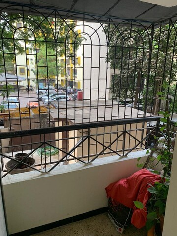 Balcony in 1 BHK Apartment at Highland Residency CHSL, Balkum Pada – for Rent