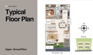 Floor Plan in 4 BHK Builder Floor at Begur Road – for Sale