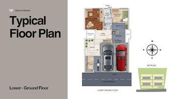 Floor Plan in 4 BHK Builder Floor at Begur Road – for Sale