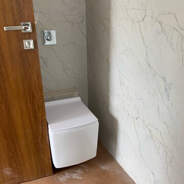 Bathroom in 2.5 BHK Apartment at Shraddha Elite, Poisar – for Rent