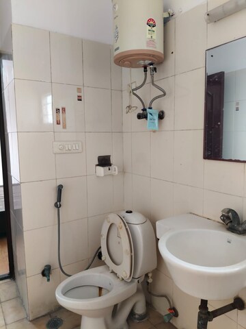 Bathroom in 2 BHK Apartment at Jaipurias Sunrise Greens, Ahinsa Khand 1 – for Rent