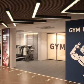 Gym in 3 BHK Apartment at UPAVP Vrindavan Yojana, Nagram Road – for Sale