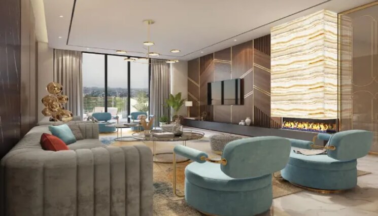 Living Room, godrej-tropical-isle 4 Bedroom 3250 Sq.Ft. Apartment In Sector 146 Noida 8855455