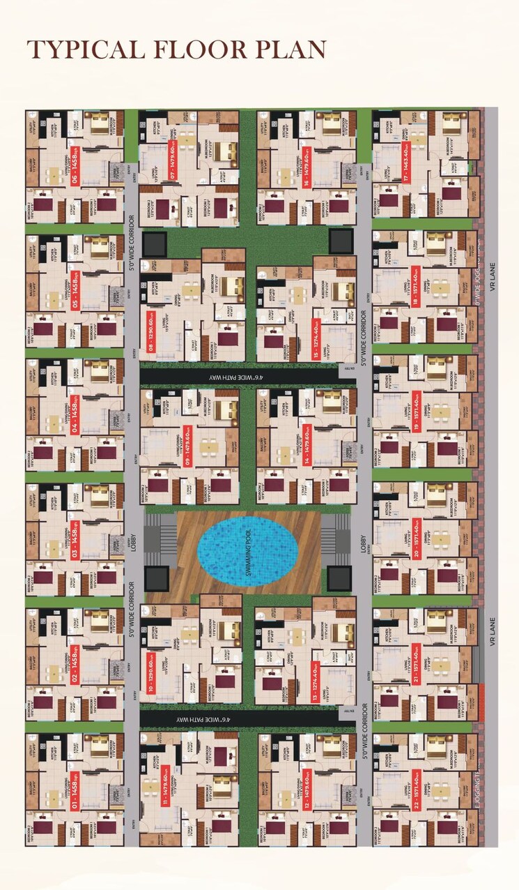 Master Plan, electronic city phase i 3 Bedroom 1458 Sq.Ft. Apartment In Electronic City Phase I Bangalore 8855544