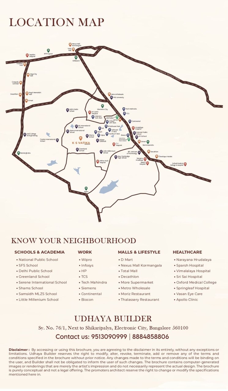 Map Location, electronic city phase i 3 Bedroom 1458 Sq.Ft. Apartment In Electronic City Phase I Bangalore 8855544
