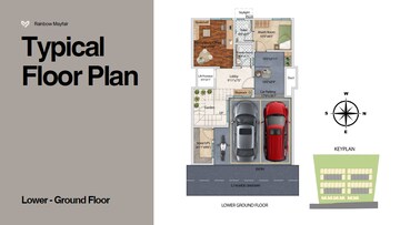 Floor Plan in 4 BHK Builder Floor at Begur Road – for Sale