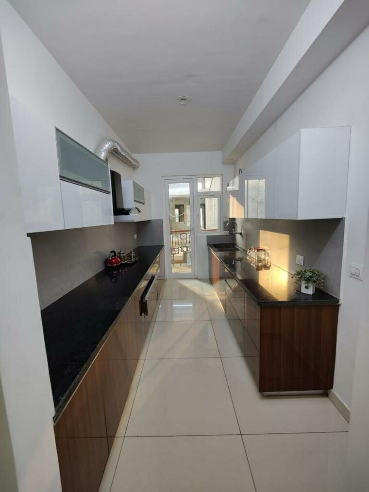 Kitchen, hermitage-centralis 3 Bedroom 1450 Sq.Ft. Apartment In Vip Road Zirakpur 8857298