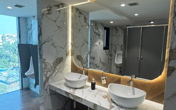 Washroom in Office Space at Pinnacle Business Park, Andheri East – for Rent