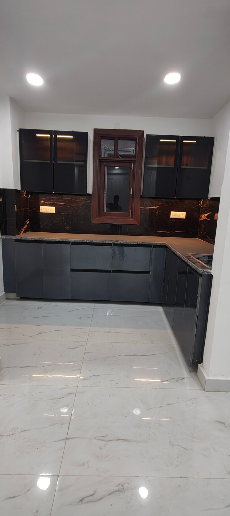Kitchen, palm-residency-chhatarpur 3 Bedroom 1500 Sq.Ft. Builder Floor In Chattarpur Delhi 8857838