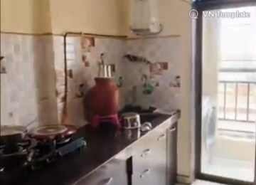 Kitchen in 1 BHK Apartment at Shree Nandanvan homes, Kalwa – for Rent