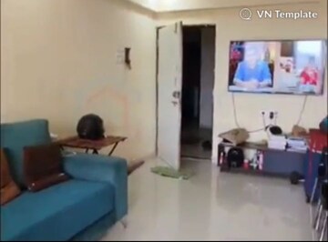 Living Room in 1 BHK Apartment at Shree Nandanvan homes, Kalwa – for Rent