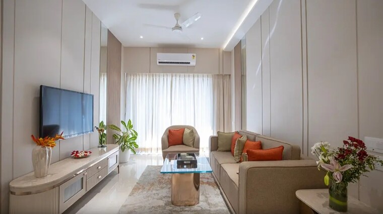 Living Room, k-raheja-interface-heights 2 Bedroom 700 Sq.Ft. Apartment In Malad West Mumbai 8857946