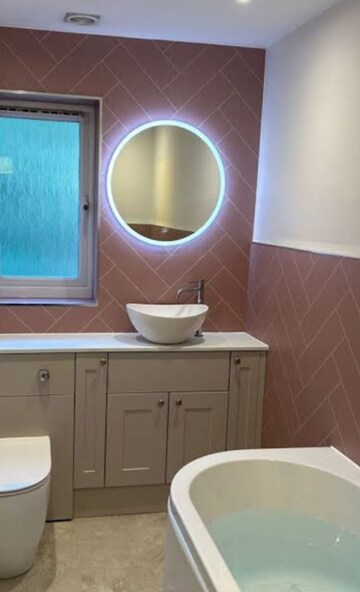 Bathroom in 3 BHK Builder Floor at Saket – for Rent