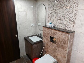 Bathroom in 3 BHK Apartment at Pashmina Waterfront, Old Madras Road – for Rent