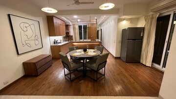 Living Room in 4 BHK Apartment at Anand Niketan – for Rent