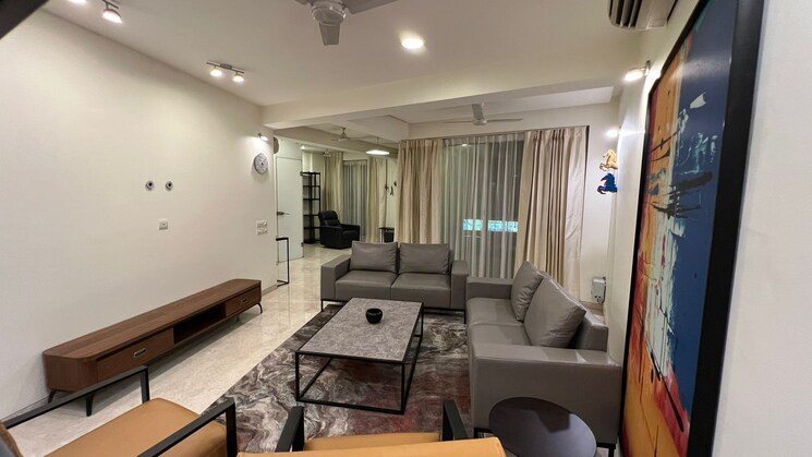 Living Room, anand niketan 4 Bedroom 3200 Sq.Ft. Apartment In Anand Niketan Delhi 8858053