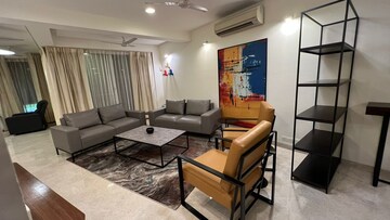 Living Room in 4 BHK Apartment at Anand Niketan – for Rent