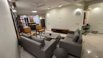 Living Room in 4 BHK Apartment at Anand Niketan – for Rent