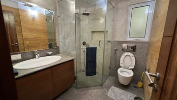 Bathroom in 4 BHK Apartment at Anand Niketan – for Rent