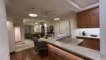 Living Room in 4 BHK Apartment at Anand Niketan – for Rent