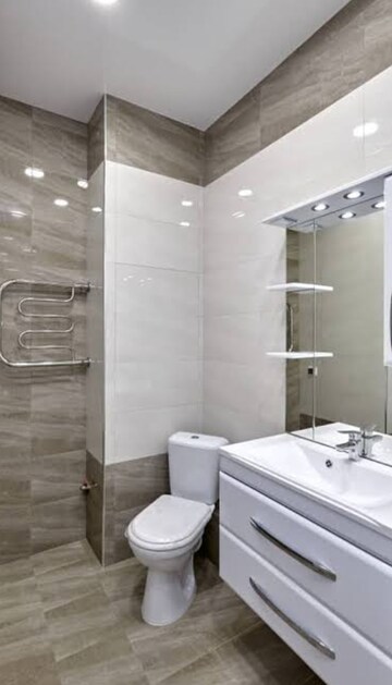 Bathroom in 3 BHK Builder Floor at Saket – for Rent