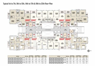 Floor Plan in 3 BHK Apartment at Little Earth Apartments, Mamurdi – for Sale