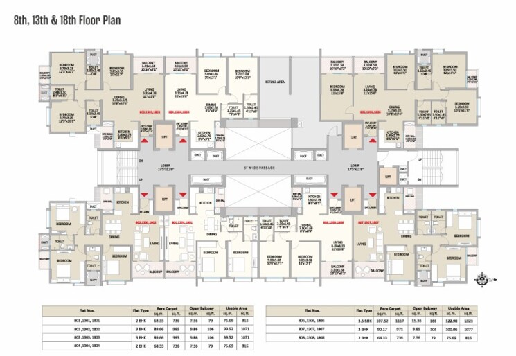 Floor Plan, little-earth-apartments 3 Bedroom 1024 Sq.Ft. Apartment In Mamurdi Pune 8858199