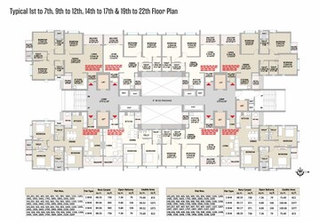 Floor Plan in 3 BHK Apartment at Little Earth Apartments, Mamurdi – for Sale