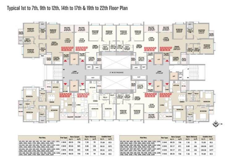 Floor Plan, little-earth-apartments 3 Bedroom 1024 Sq.Ft. Apartment In Mamurdi Pune 8858199