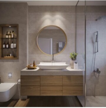 Bathroom in 4 BHK Apartment at Sobha Galera, Kannamangala – for Sale