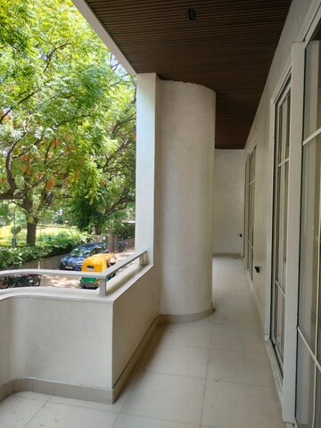 Balcony in 3.5 BHK Builder Floor at Vasant Vihar – for Rent