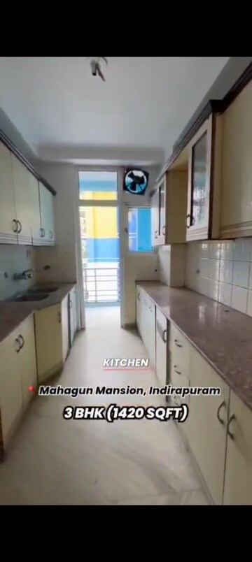 Kitchen in 3 BHK Apartment at Mahagun Mansion I and II, Vaibhav Khand – for Sale