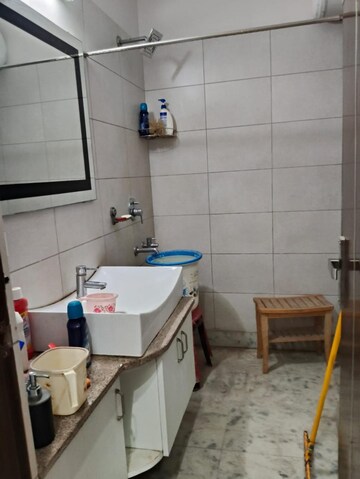 Bathroom in 2 BHK Builder Floor at Kalkaji – for Rent