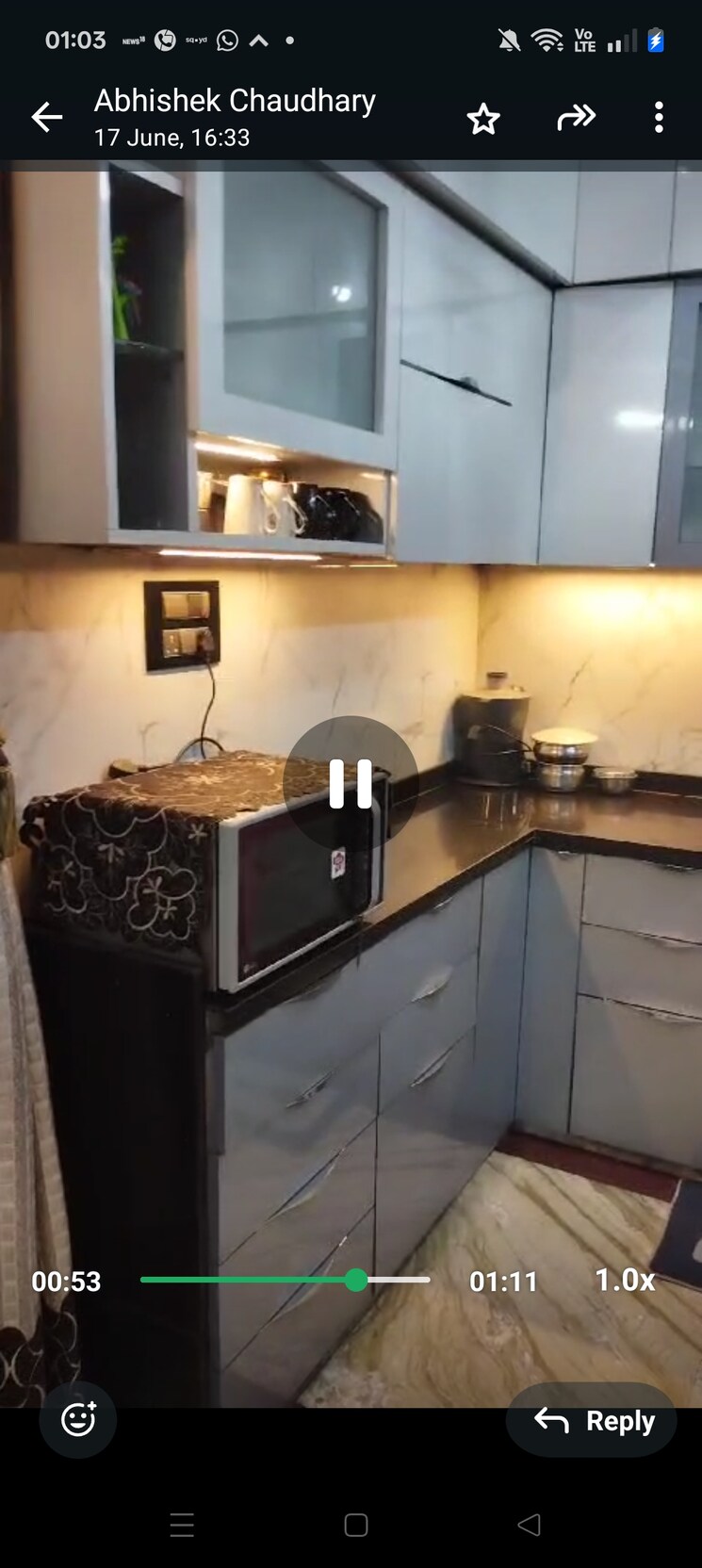 Kitchen, indrapuram 3 Bedroom 112 Sq.Mt. Builder Floor In Indrapuram Ghaziabad 8858454