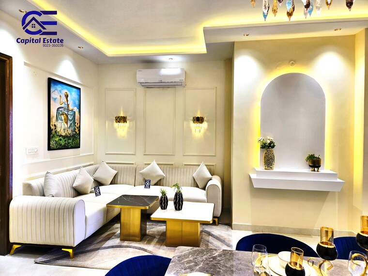Living Room, pir machalla 3 Bedroom 1700 Sq.Ft. Apartment In Pir Machalla Zirakpur 8858488