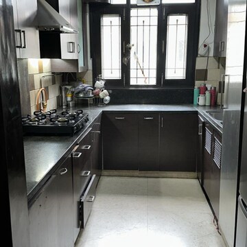 Kitchen in 3 BHK Builder Floor at Boutique Residential Apartments C-220, Sarvodaya Enclave – for Rent