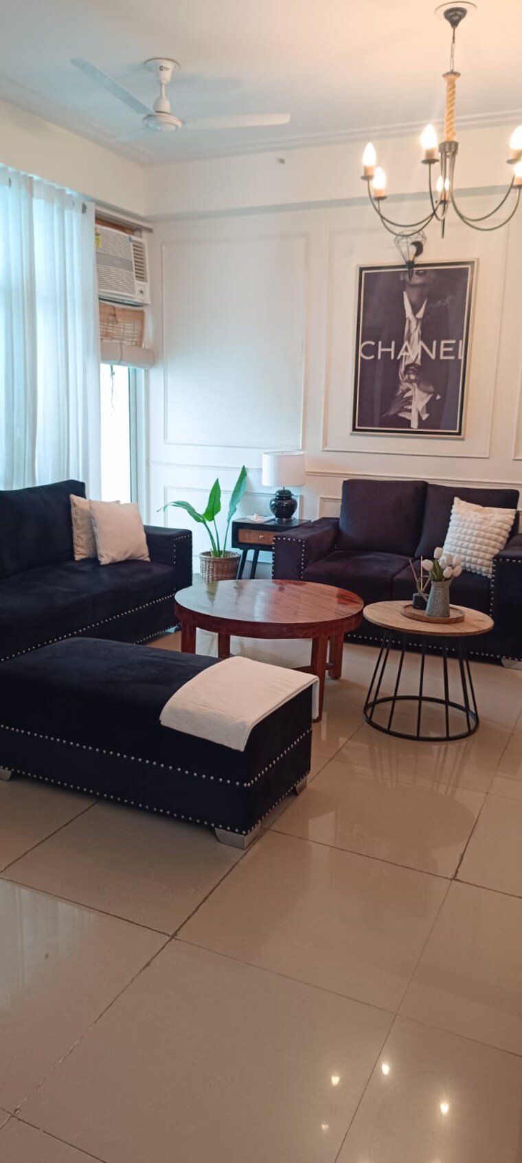 Living Room, jm-aroma 3 Bedroom 1550 Sq.Ft. Apartment In Sector 75 Noida 8858526