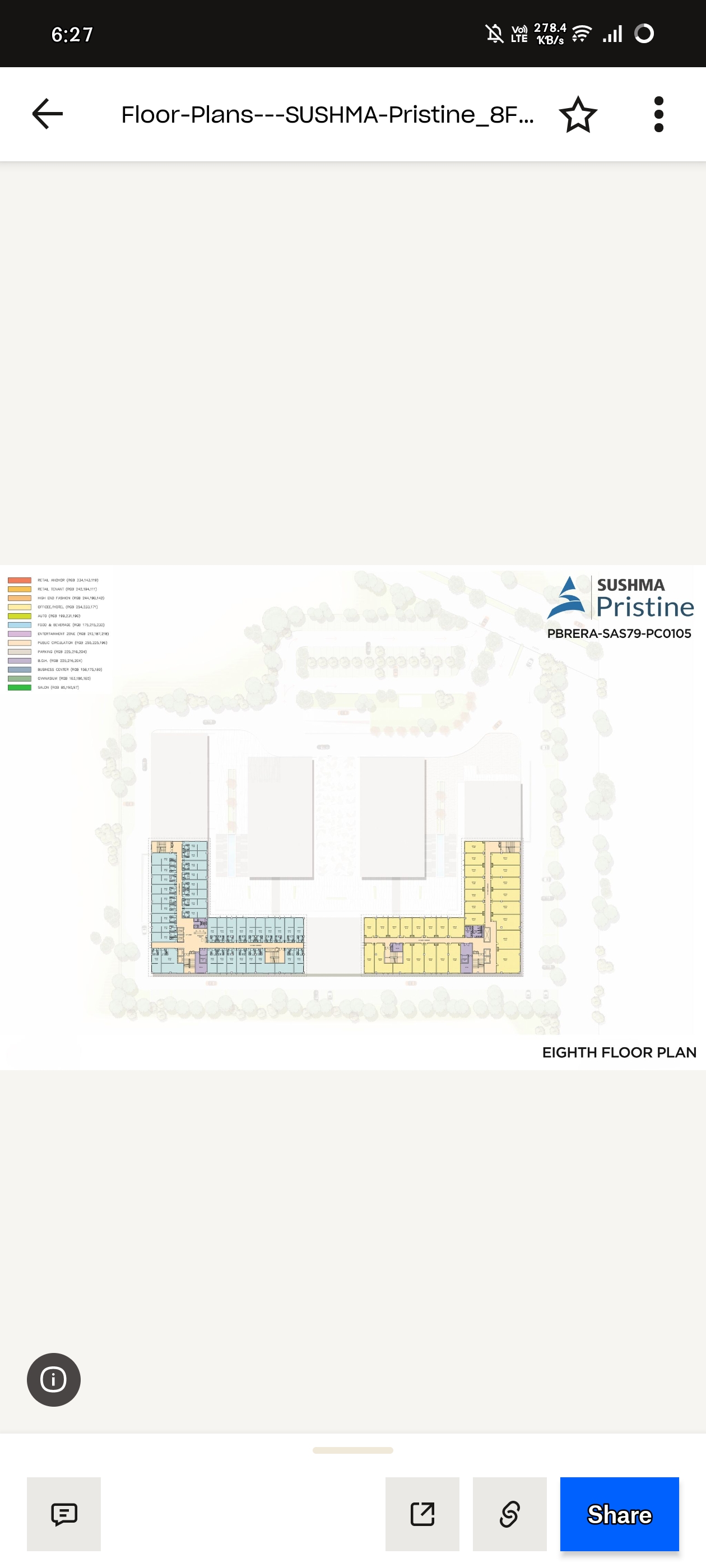 Showroom For Sale in Sushma Pristine