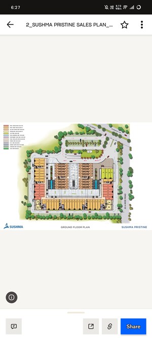 Master Plan in  Showroom at Sushma Pristine, Ambala Highway – for Sale
