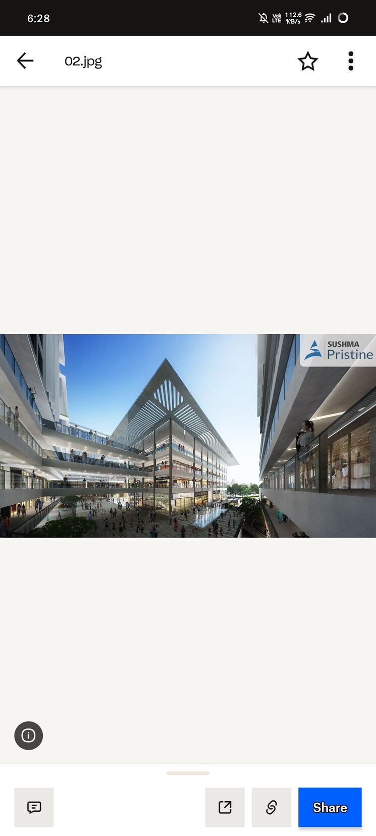 Exterior View, sushma-pristine Commercial Showroom 990 Sq.Ft. In Ambala Highway Zirakpur 8858585