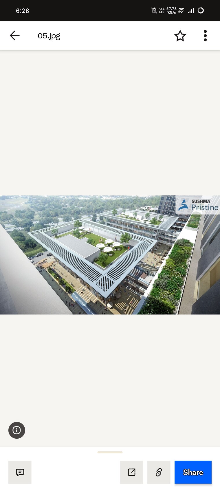 Master Plan, sushma-pristine Commercial Showroom 990 Sq.Ft. In Ambala Highway Zirakpur 8858585