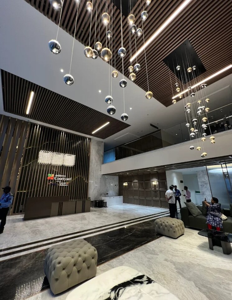 Exterior View, ambience-courtyard 3 Bedroom 1340 Sq.Ft. Apartment In Manikonda Hyderabad 8858579