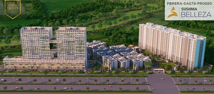 Exterior View, sushma-belleza 4 Bedroom 3400 Sq.Ft. Apartment In International Airport Road Zirakpur 8858594