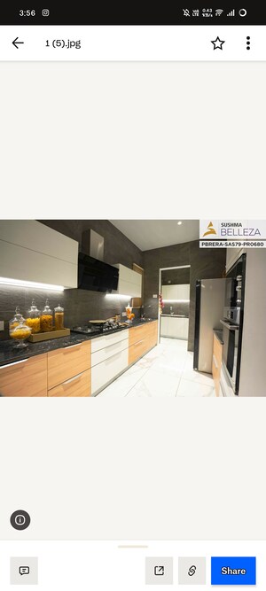 Kitchen in 4 BHK Apartment at Sushma Belleza, International Airport Road – for Sale