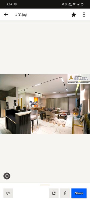 Master Bedroom in 4 BHK Apartment at Sushma Belleza, International Airport Road – for Sale