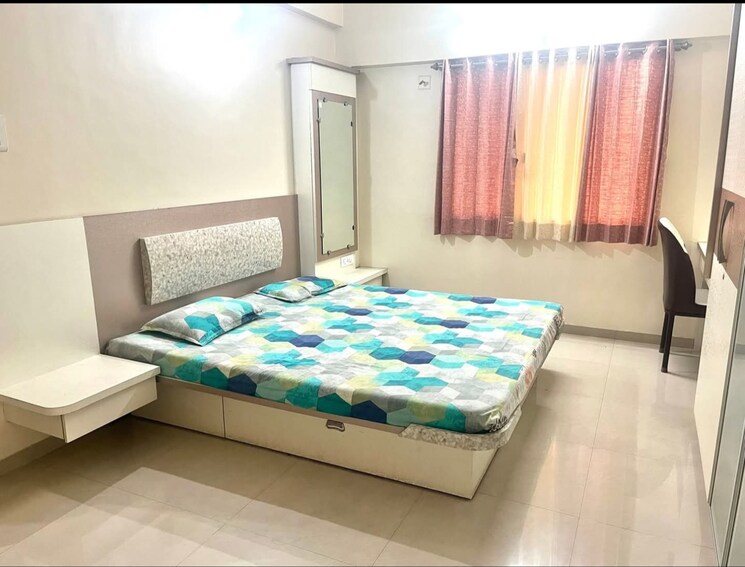 Bedroom, kumar-palmcrest 2 Bedroom 975 Sq.Ft. Apartment In Pisoli Pune 8858614