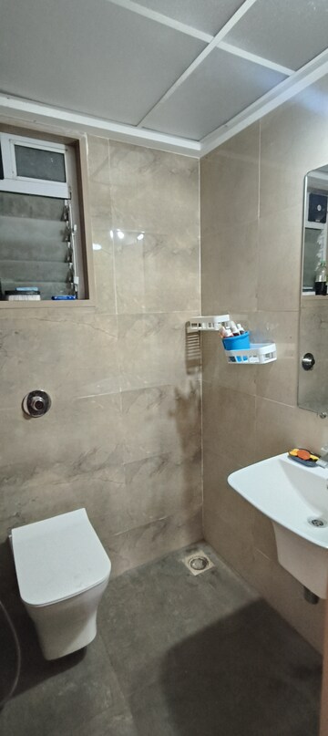 Bathroom in 2 BHK Apartment at Triveni Majesta, Kalyan West – for Rent