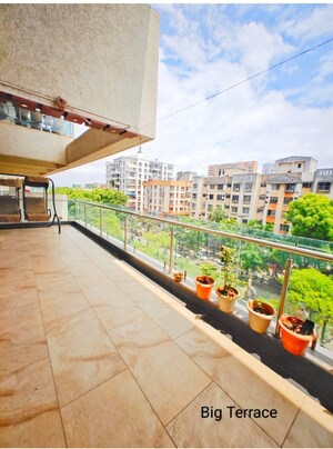 Terrace in 4 BHK Apartment at Bora Solitaire, Bibwewadi – for Sale
